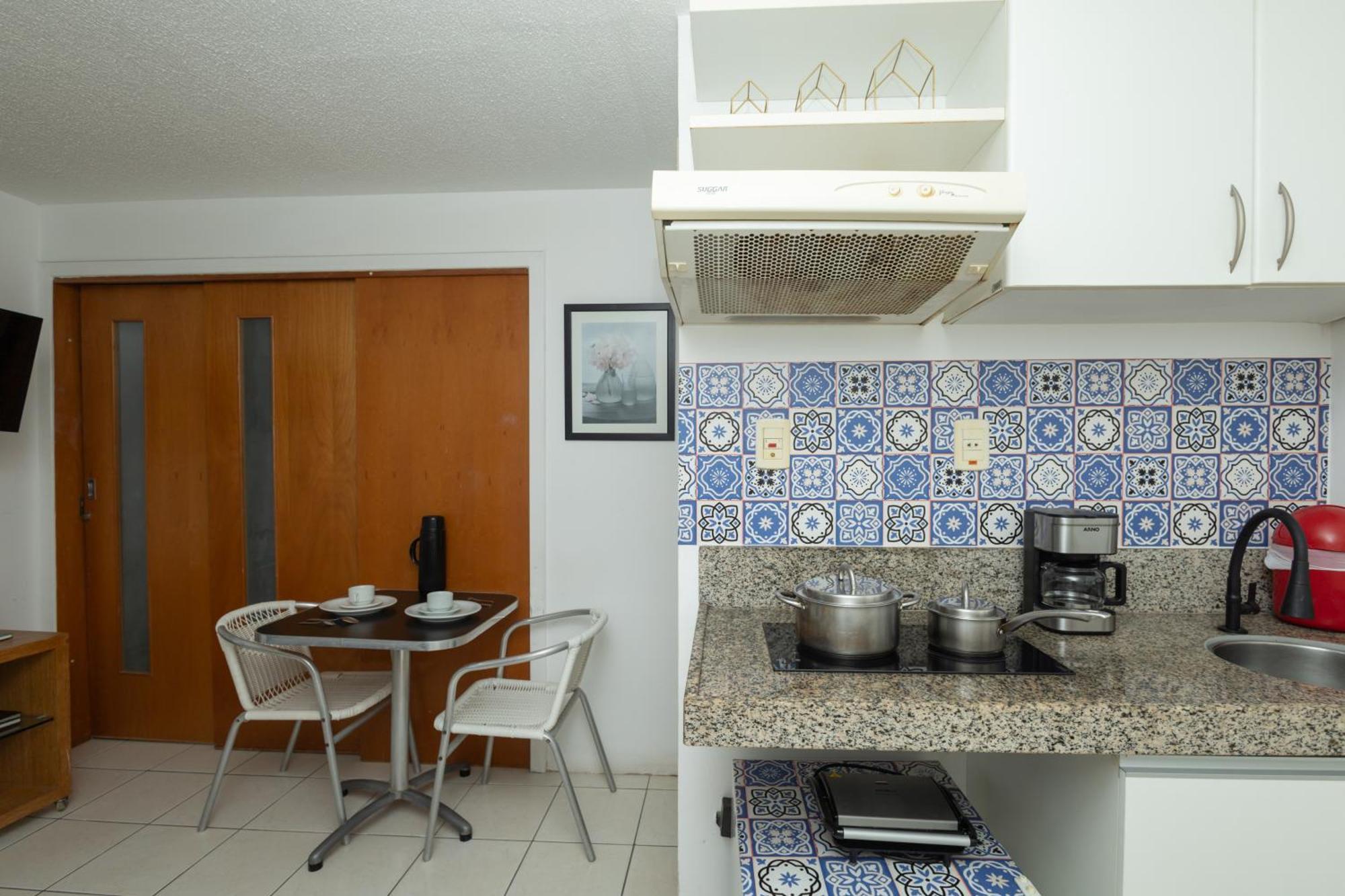 Vista Mar E Lagoa - Cozinha E Frigobar - Apartamento Flat Proximo A Praia Sao Luis  Exterior photo