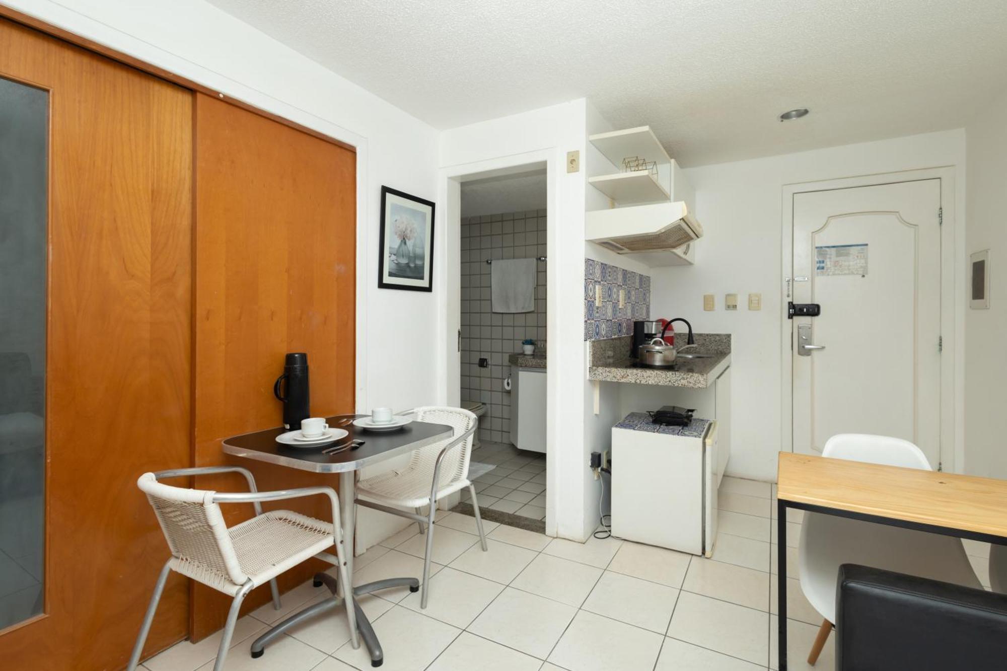 Vista Mar E Lagoa - Cozinha E Frigobar - Apartamento Flat Proximo A Praia Sao Luis  Exterior photo